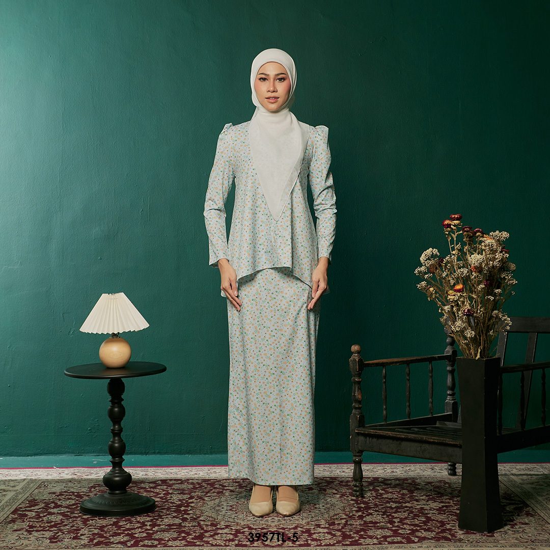 Taleeya Kurung in Baby Blue (3957TL-5)