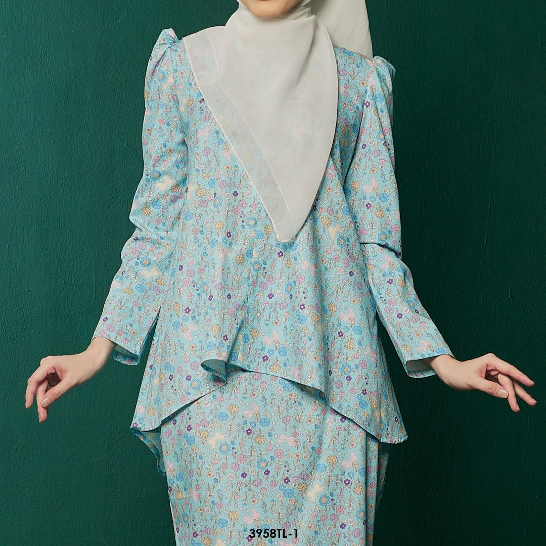 Taleeya Kurung in Blue (3958TL-1) - Image 4