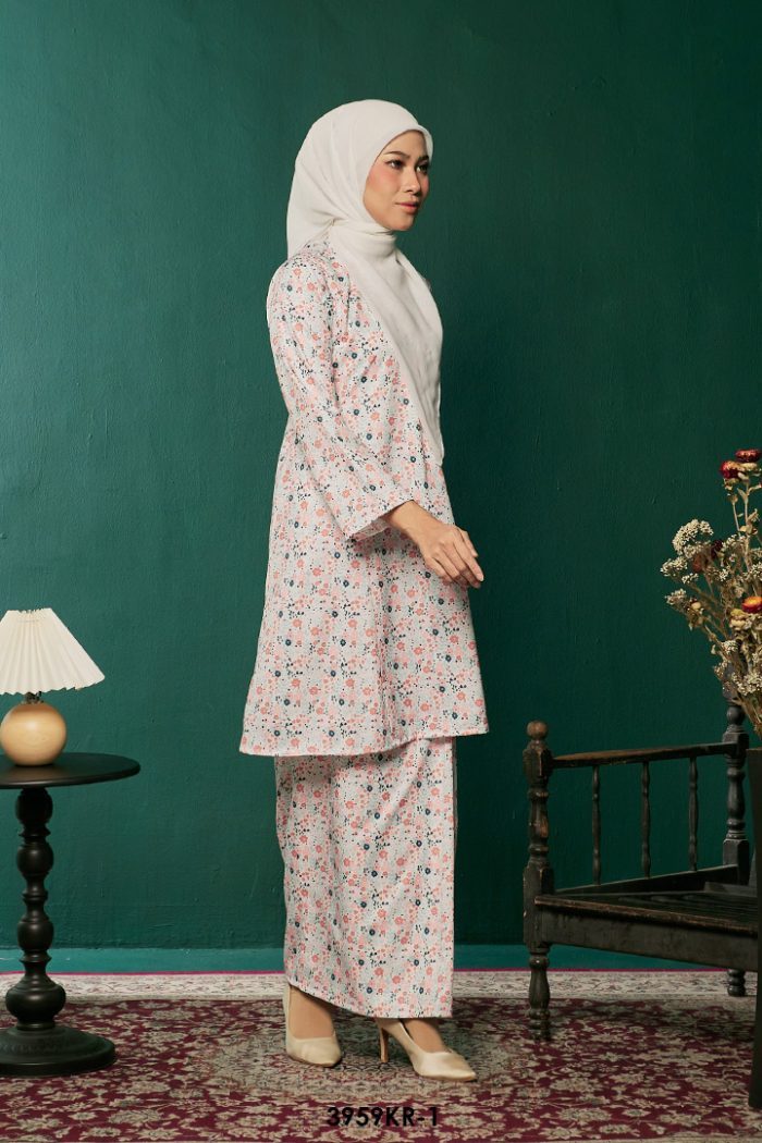 Riau Kurung in Sunset Orange (3959KR-1)