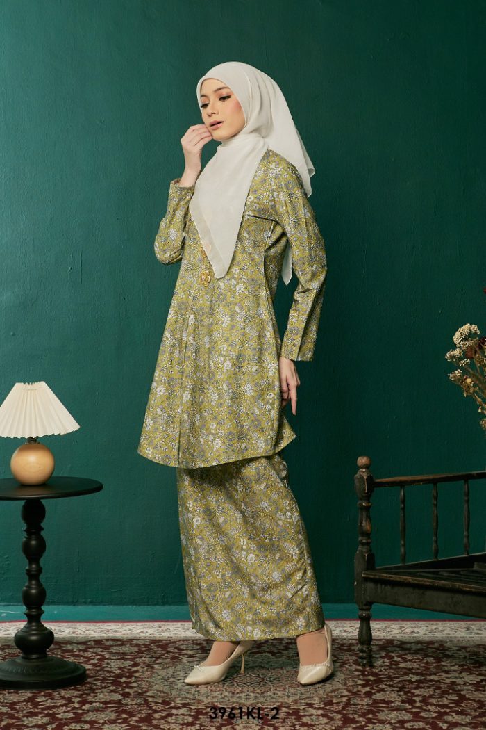 Kebaya Latifah 2.0 in Olive (3961KL-2)