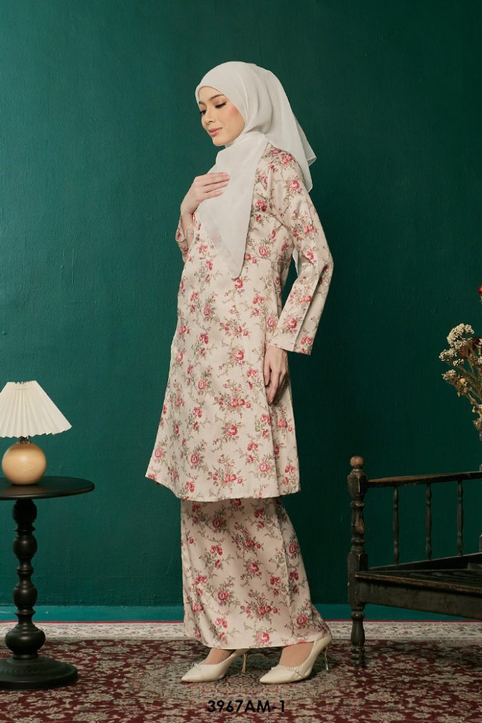 Ameera Kurung in Cream (3967AM-1)