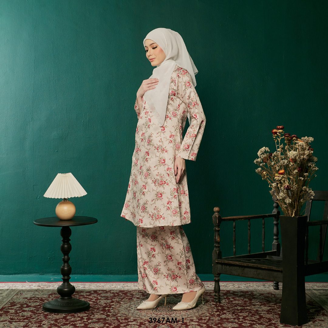Ameera Kurung in Cream (3967AM-1) - Image 2