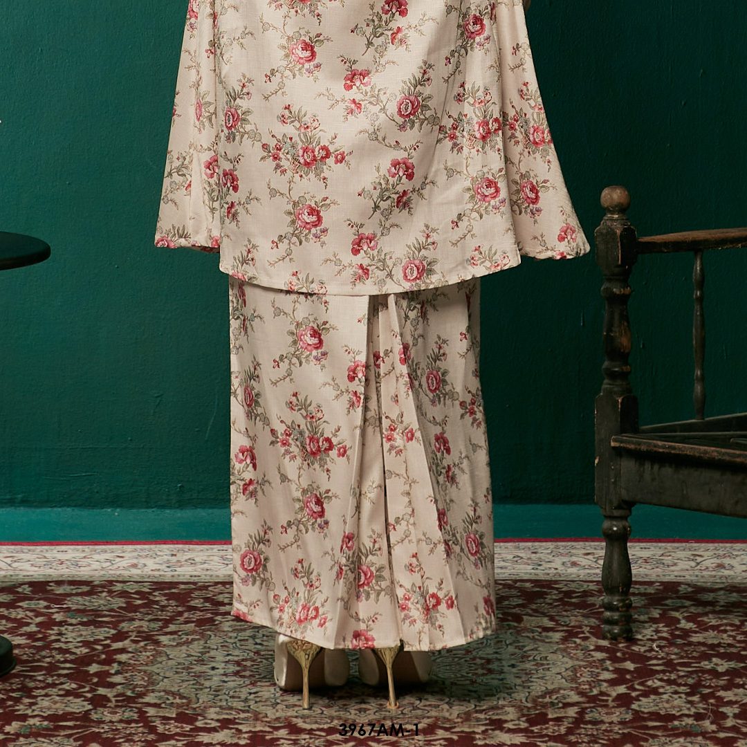 Ameera Kurung in Cream (3967AM-1) - Image 3