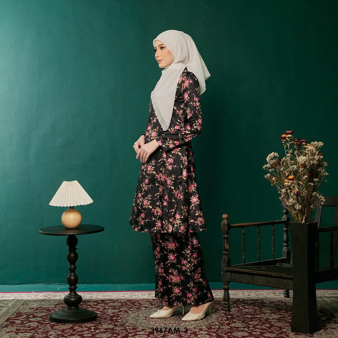 Ameera Kurung in Black (3967AM-3) - Image 2