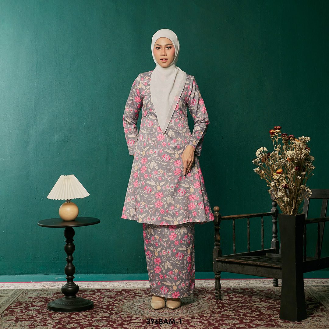 Ameera Kurung in Bright Pink (3968AM-1)