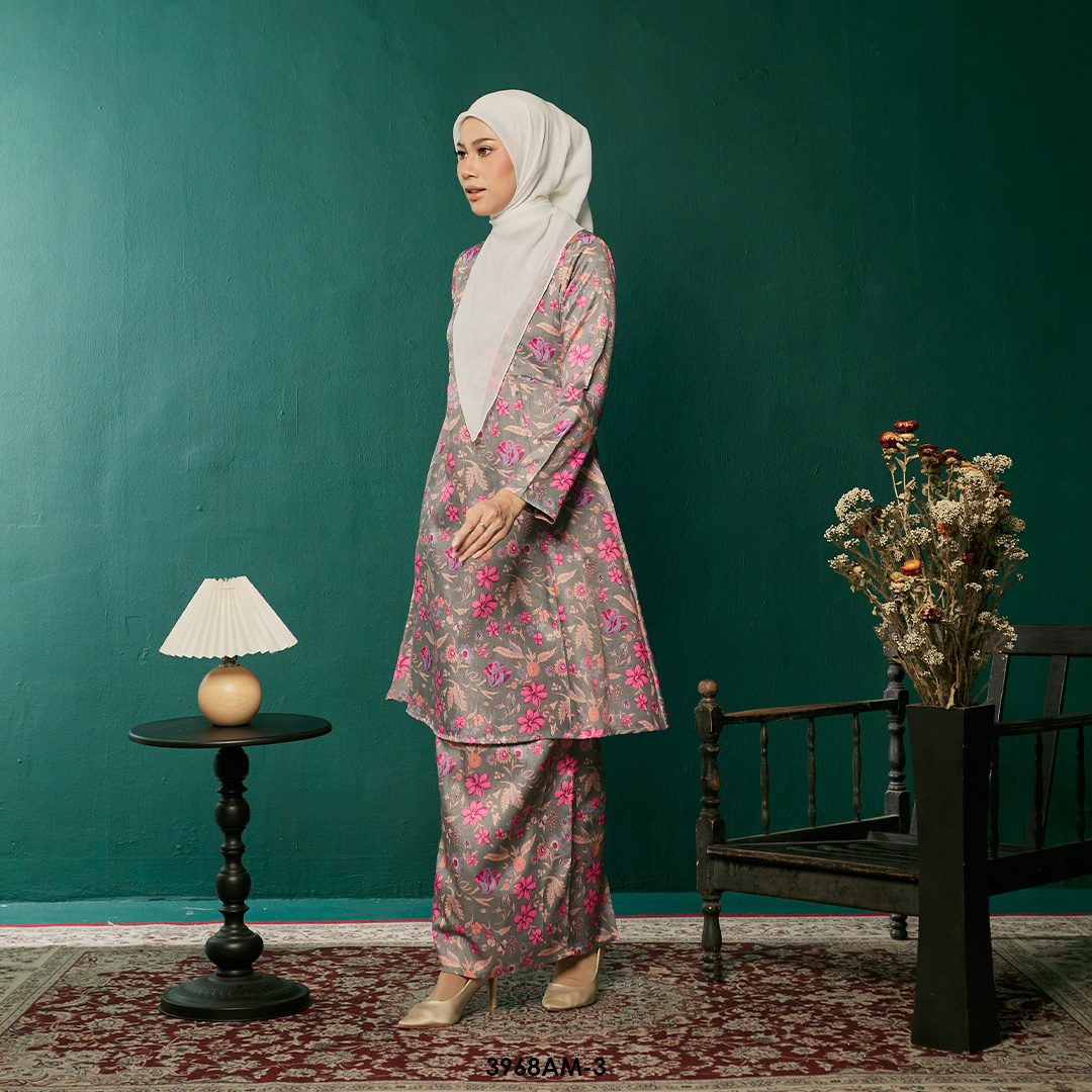 Ameera Kurung in Barbie Pink (3968AM-3) - Image 2