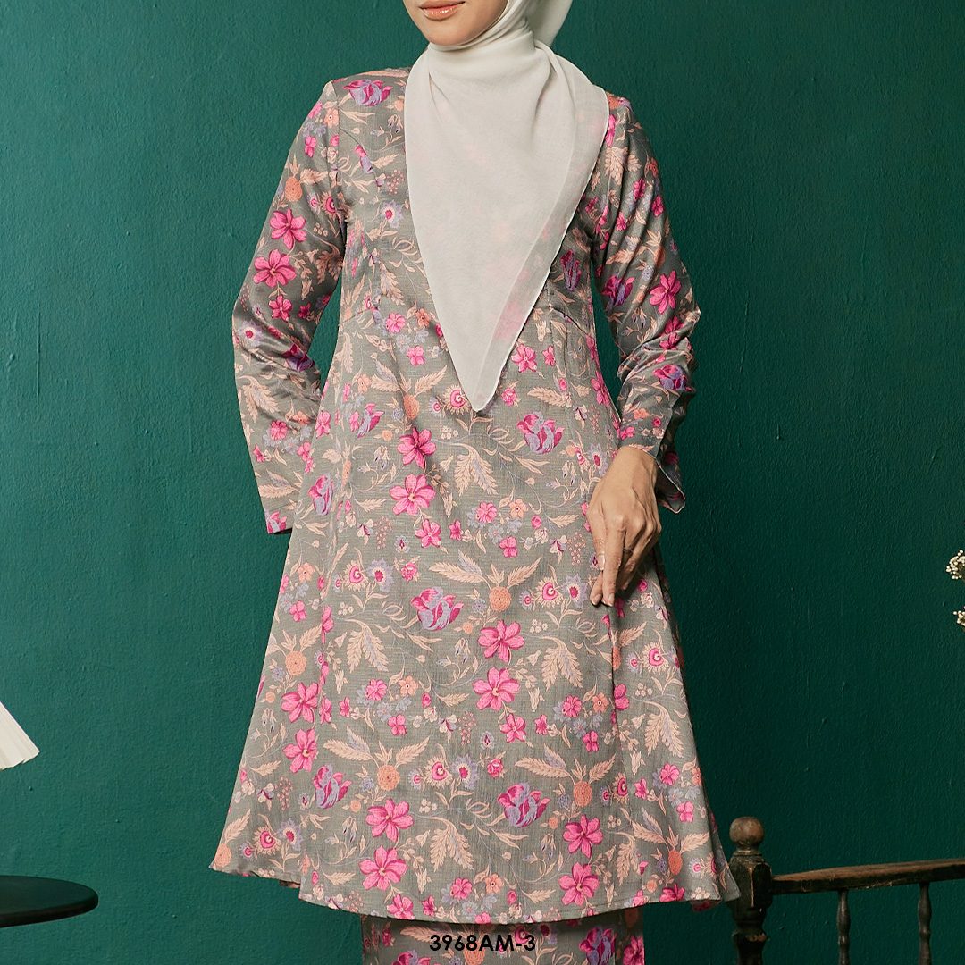 Ameera Kurung in Barbie Pink (3968AM-3) - Image 4
