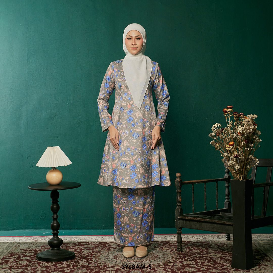 Ameera Kurung in Blue (3968AM-5)