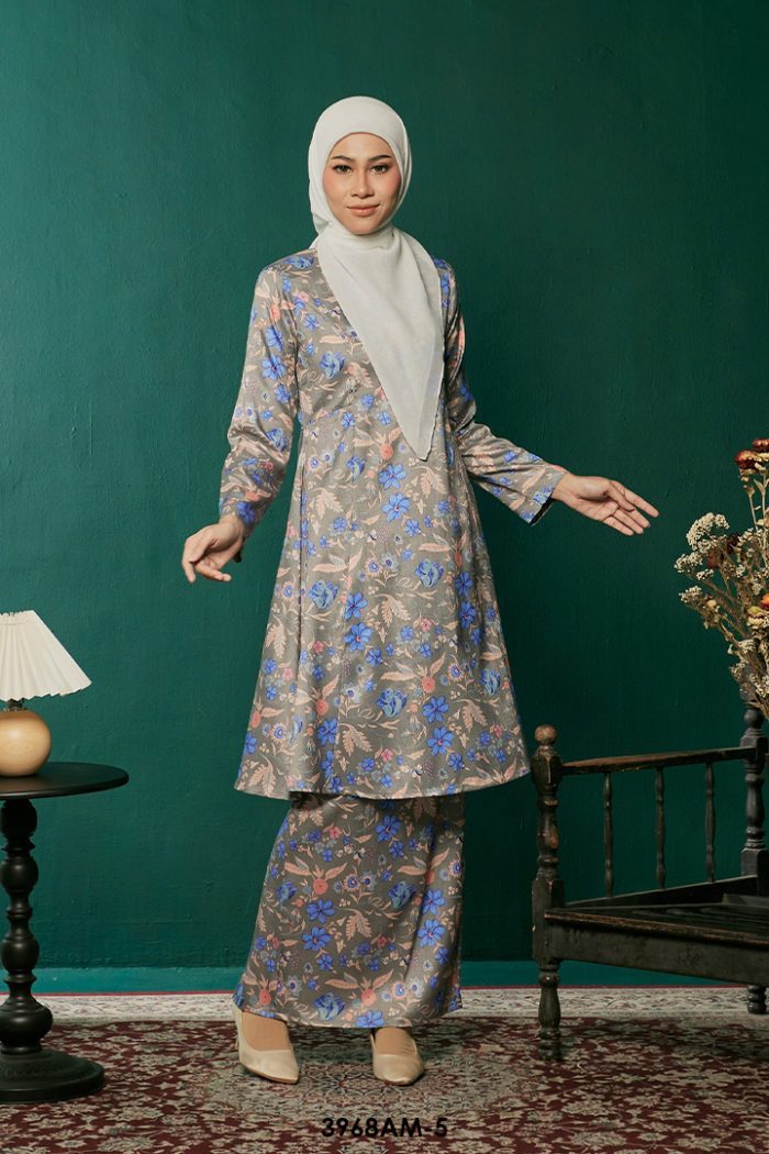 Ameera Kurung in Blue (3968AM-5)