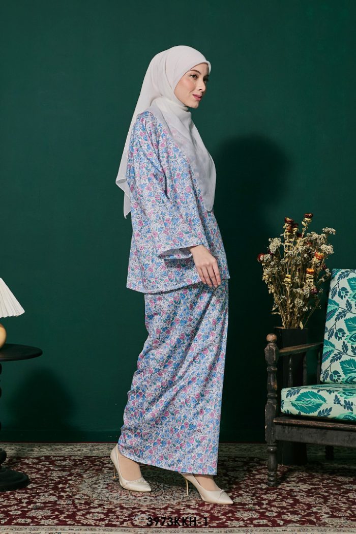 Kurung Kedah 2.0 in Pink Blue (3973KKH-1)