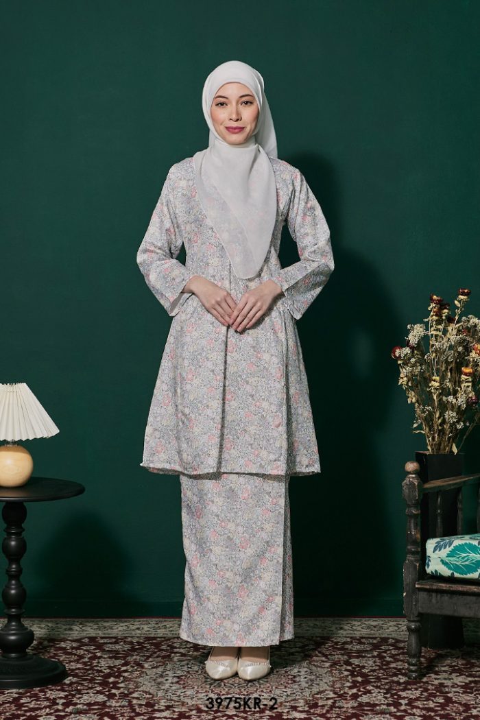 Riau Kurung in Stone Grey (3975KR-2)