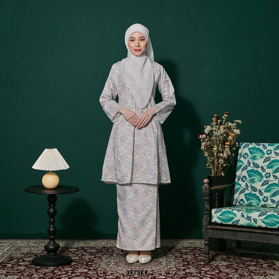 Riau Kurung in Stone Grey (3975KR-2)