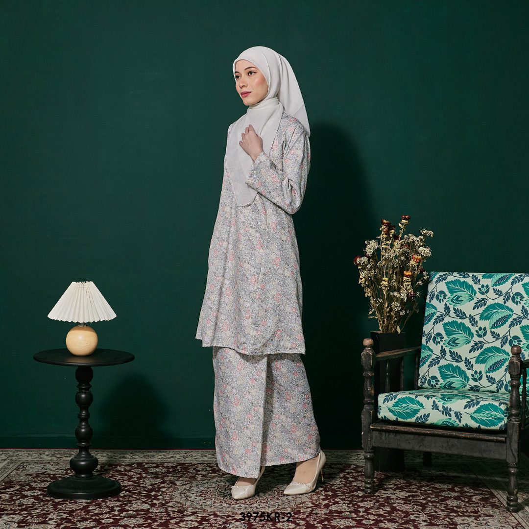 Riau Kurung in Stone Grey (3975KR-2) - Image 3