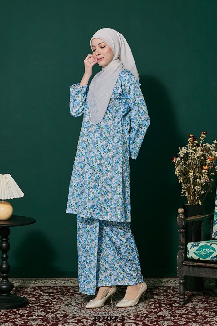 Riau Kurung in Blue (3976KR-5)
