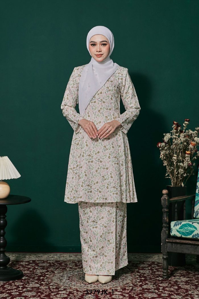 Juliana Kurung in Olive (3979JK-1)