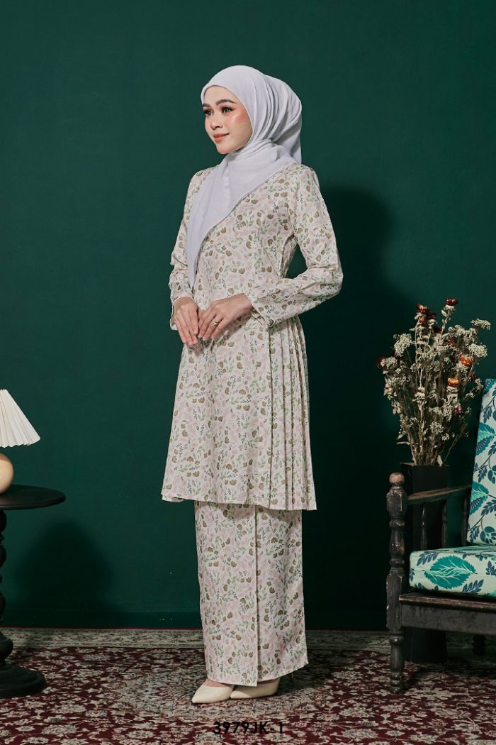 Juliana Kurung in Olive (3979JK-1)