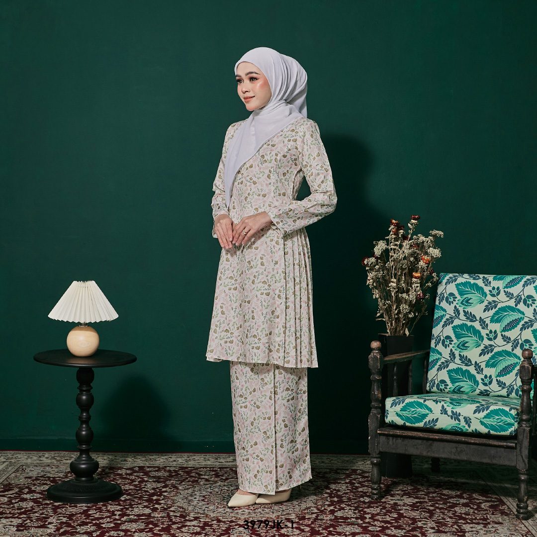 Juliana Kurung in Olive (3979JK-1) - Image 2