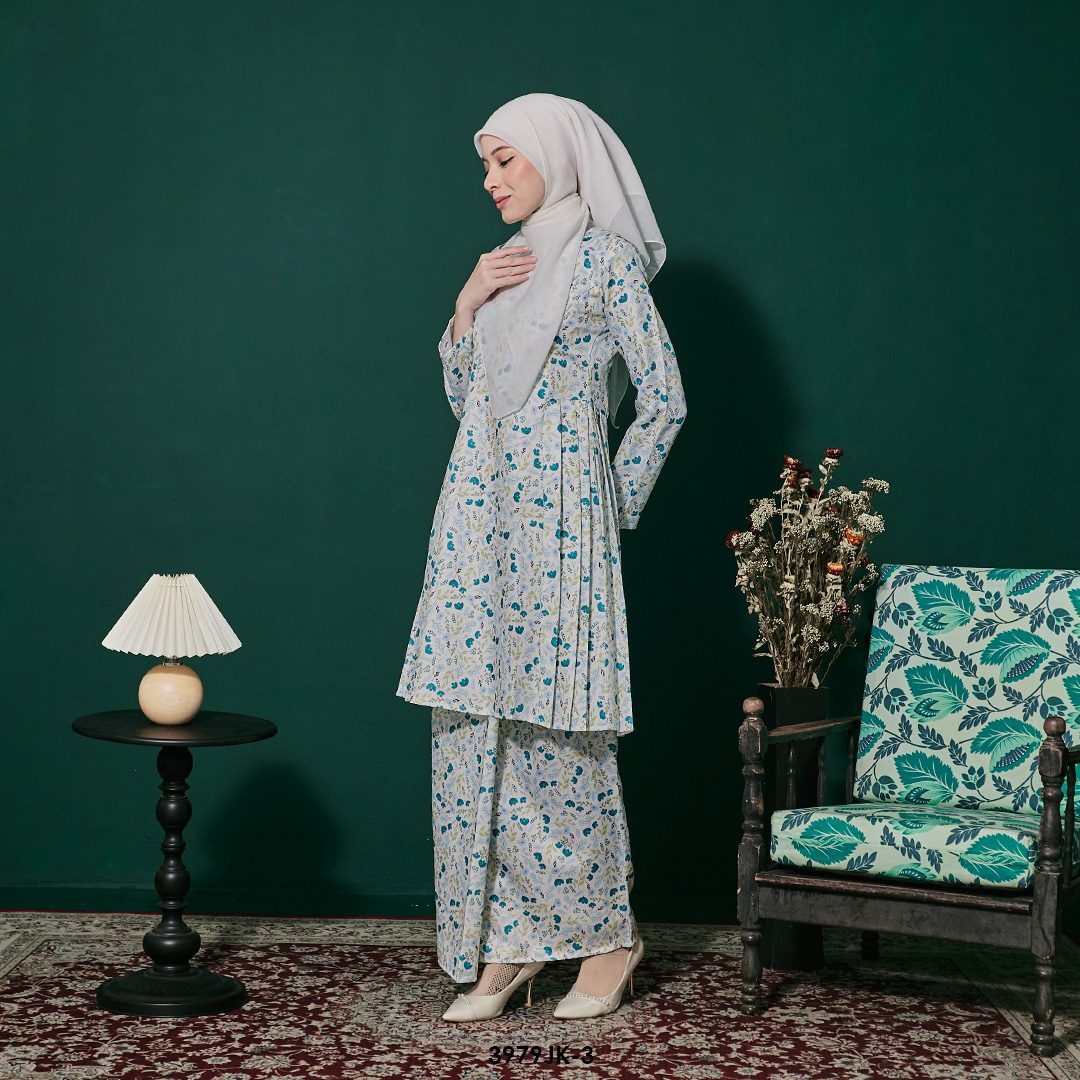 Juliana Kurung in Teal Blue (3979JK-3) - Image 2