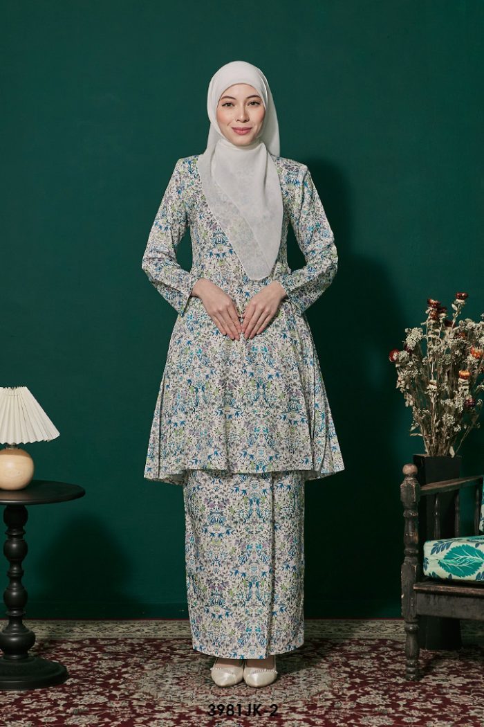 Juliana Kurung in Teal Green (3981JK-2)