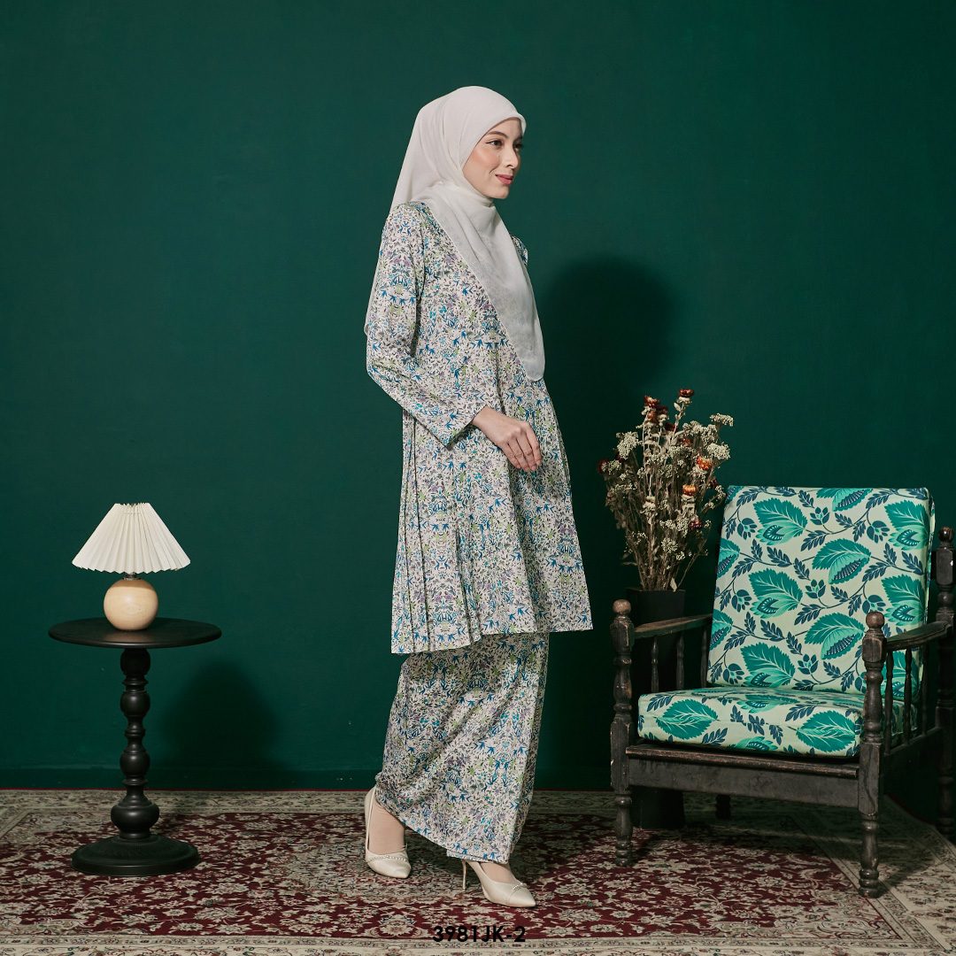 Juliana Kurung in Teal Green (3981JK-2) - Image 2