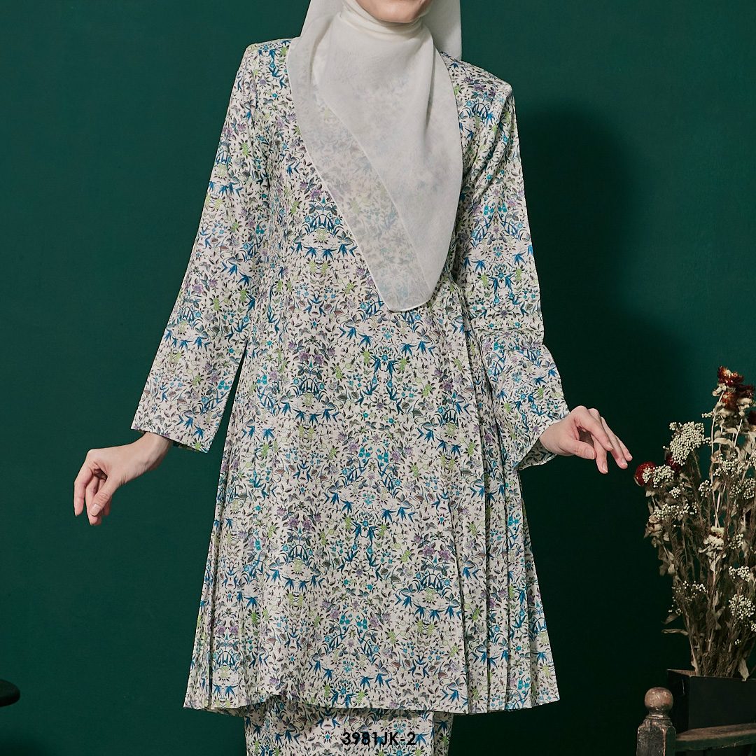 Juliana Kurung in Teal Green (3981JK-2) - Image 3