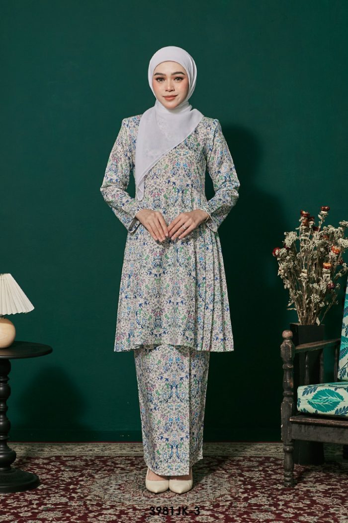 Juliana Kurung in Dark Blue (3981JK-3)