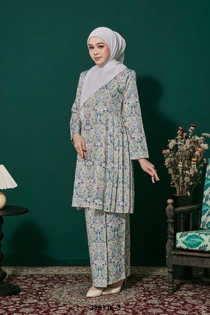 Juliana Kurung in Dark Blue (3981JK-3)