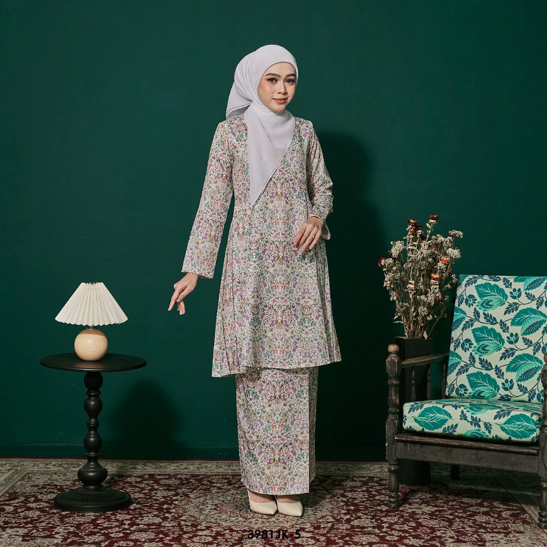 Juliana Kurung in Olive (3981JK-5) - Image 2