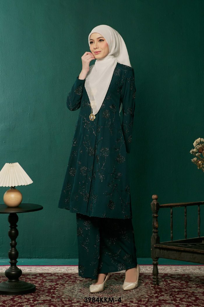 Kebarung Kalthom in Dark Teal Green (3984KKM-4)