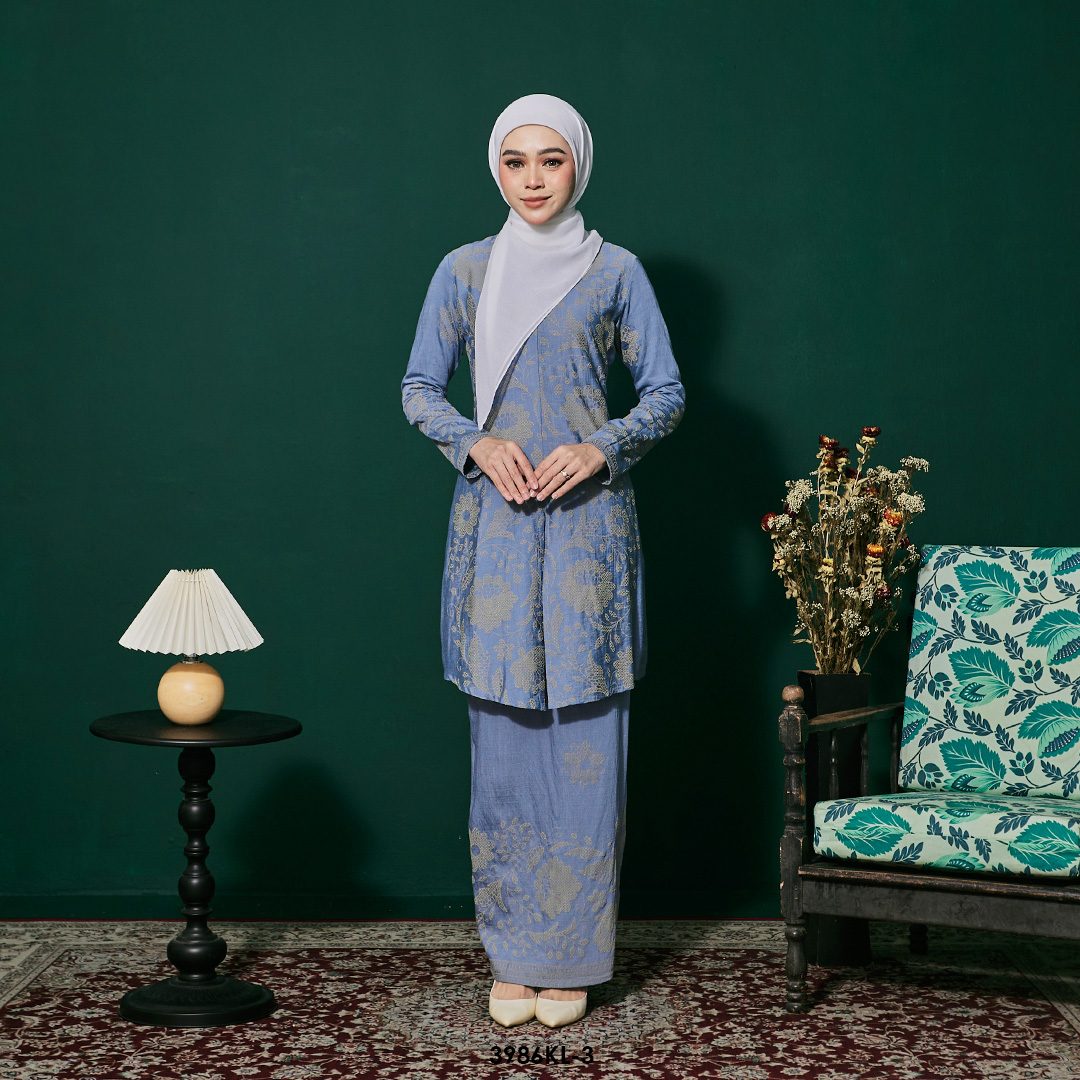 Kebaya Latifah 2.0 in Blue (3986KL-3)