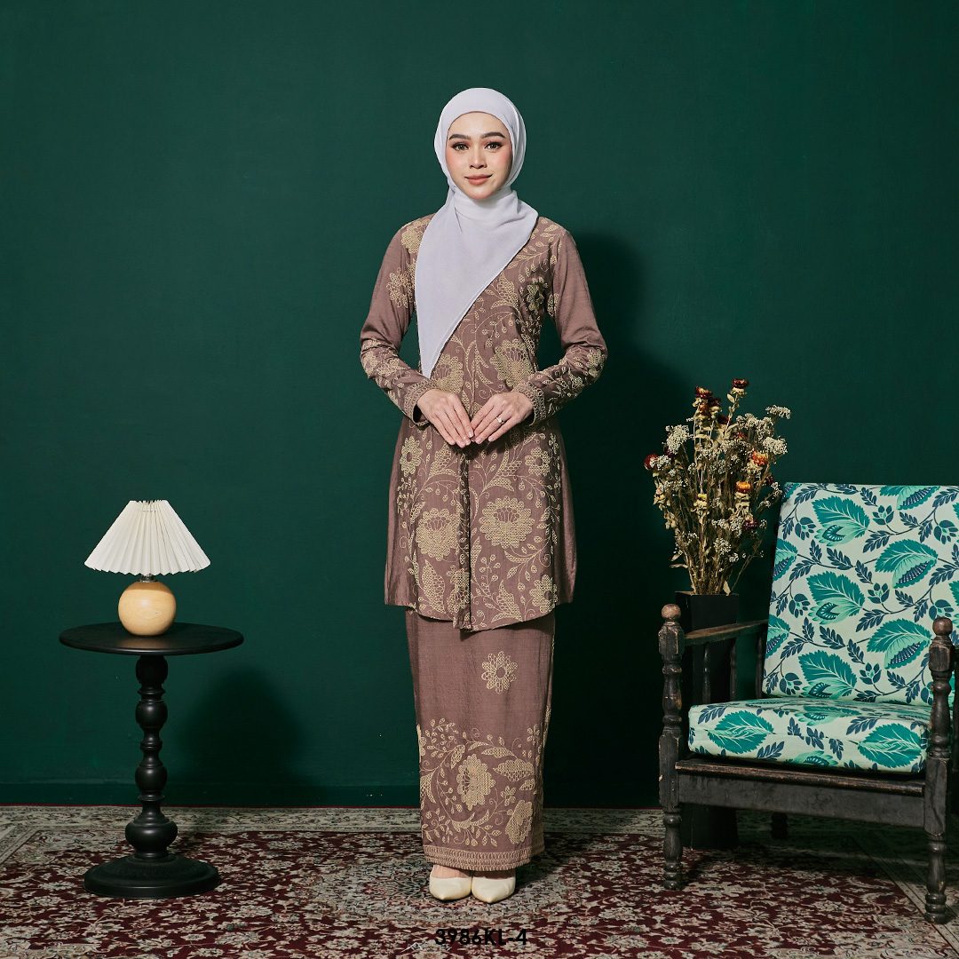 Kebaya Latifah 2.0 in Ash Brown (3986KL-4)