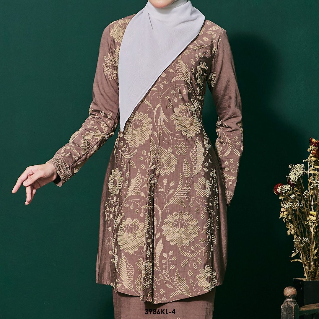 Kebaya Latifah 2.0 in Ash Brown (3986KL-4) - Image 4