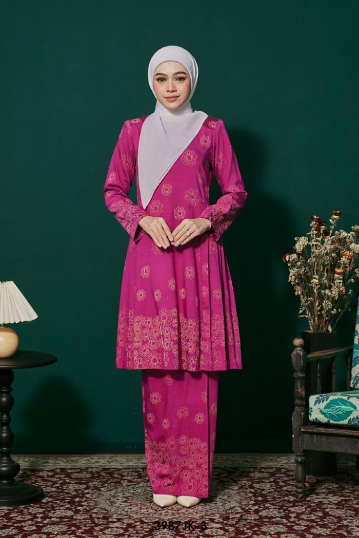 Juliana Kurung in Barbie Pink (3987JK-3)