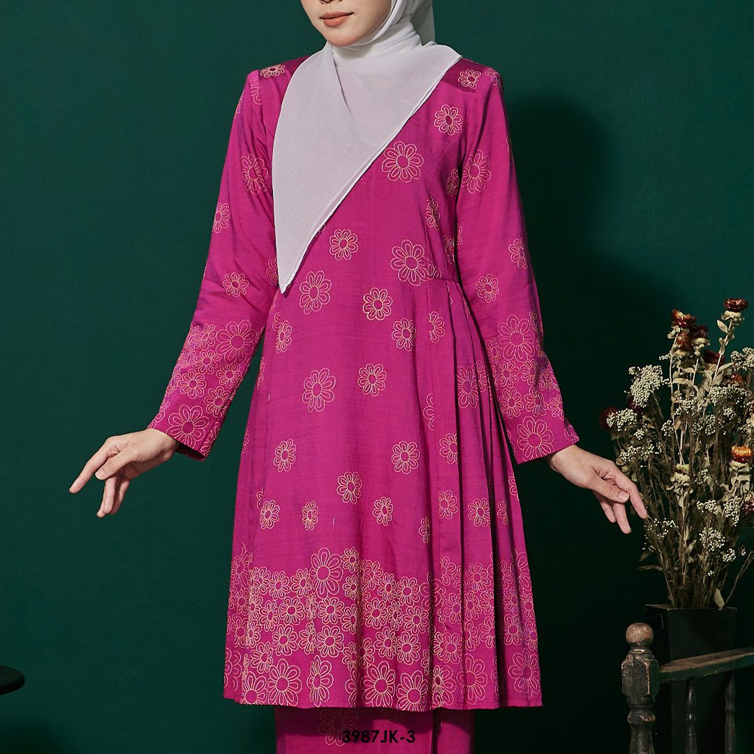 Juliana Kurung in Barbie Pink (3987JK-3) - Image 3