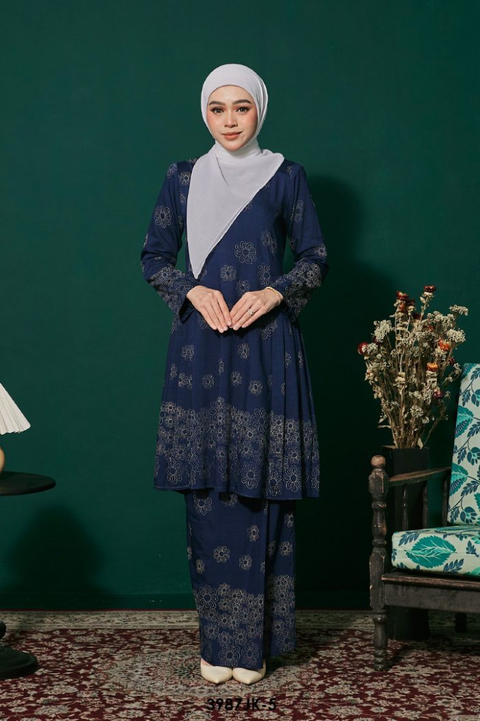 Juliana Kurung in Dark Blue (3987JK-5)