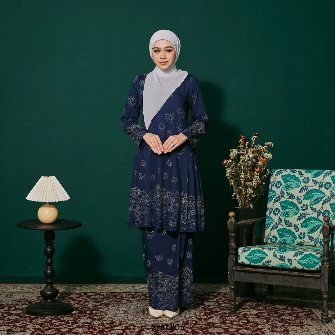 Juliana Kurung in Dark Blue (3987JK-5)