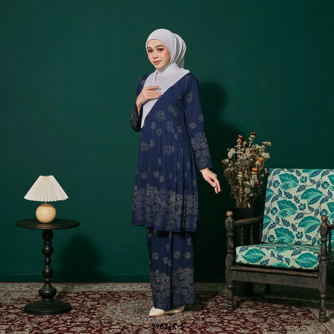 Juliana Kurung in Dark Blue (3987JK-5) - Image 2