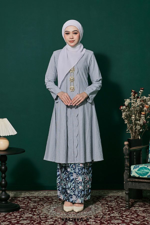 Kebarung Anggerik in Dusty Blue (K842KKA-3)