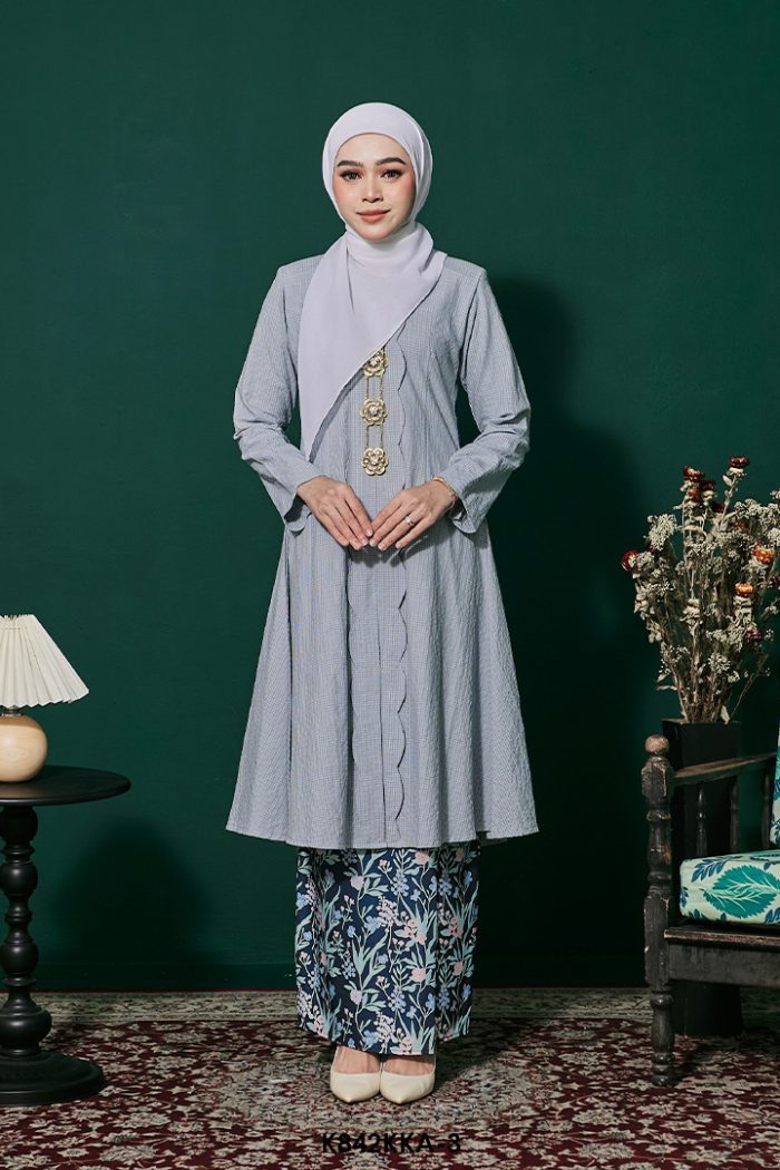 Kebarung Anggerik in Dusty Blue (K842KKA-3)