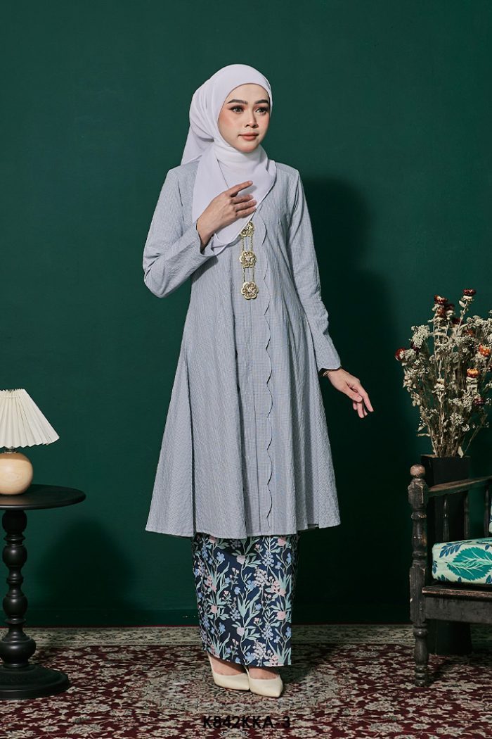 Kebarung Anggerik in Dusty Blue (K842KKA-3)