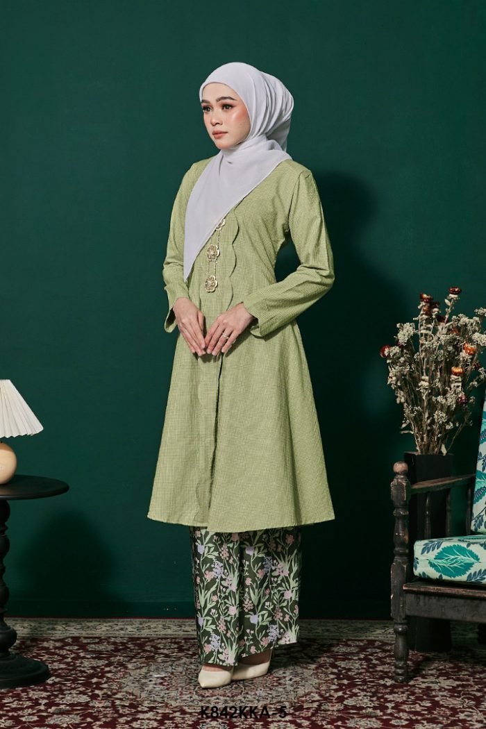 Kebarung Anggerik in Apple Green (K842KKA-5)