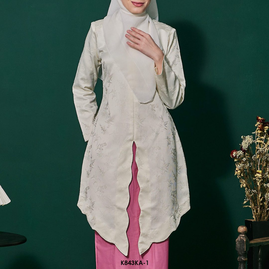 Kebaya Anggun 2.0 in Pearl White (K843KA-1) - Image 4