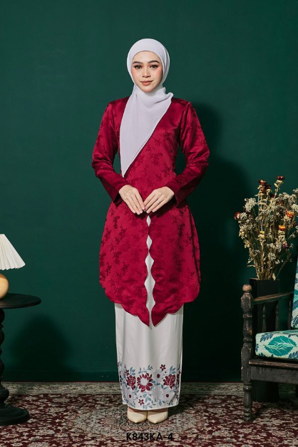 Kebaya Anggun 2.0 in Scarlet Red (K843KA-4)