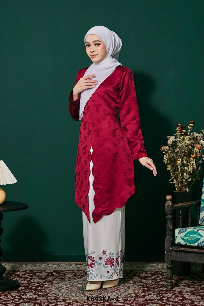 Kebaya Anggun 2.0 in Scarlet Red (K843KA-4)