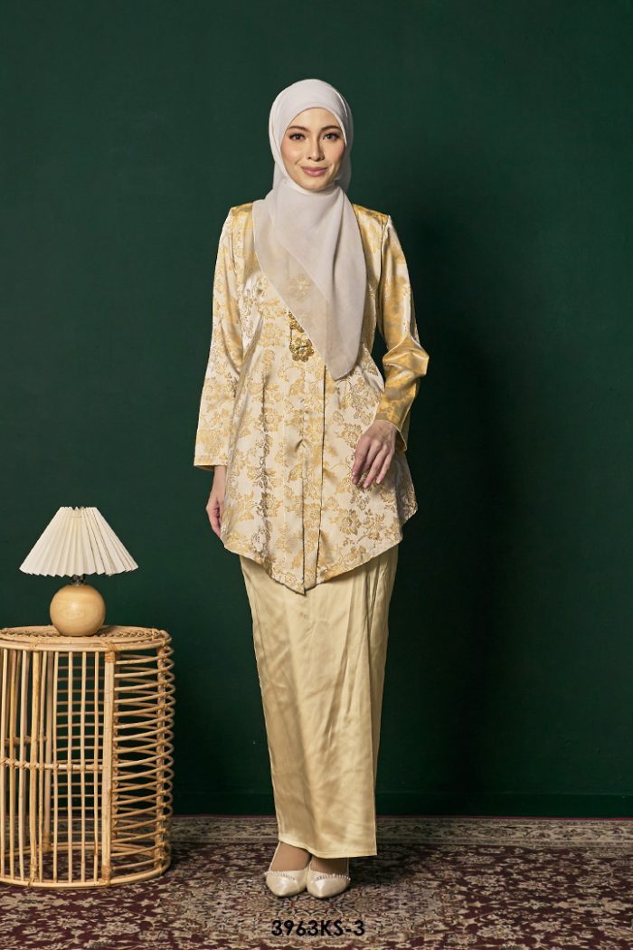 Kebaya Saloma in Buttercream (3963KS-3)