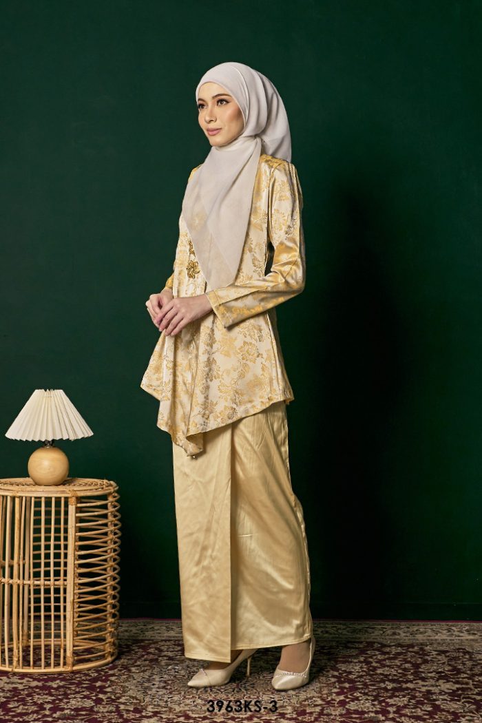 Kebaya Saloma in Buttercream (3963KS-3)