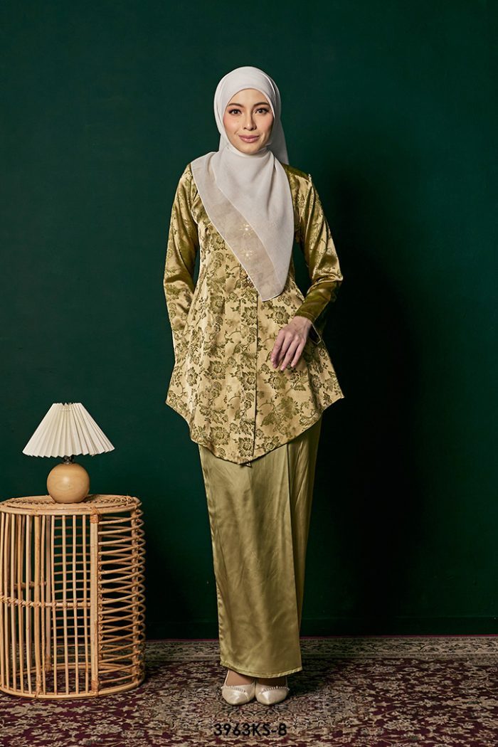 Kebaya Saloma in Olive (3963KS-8)