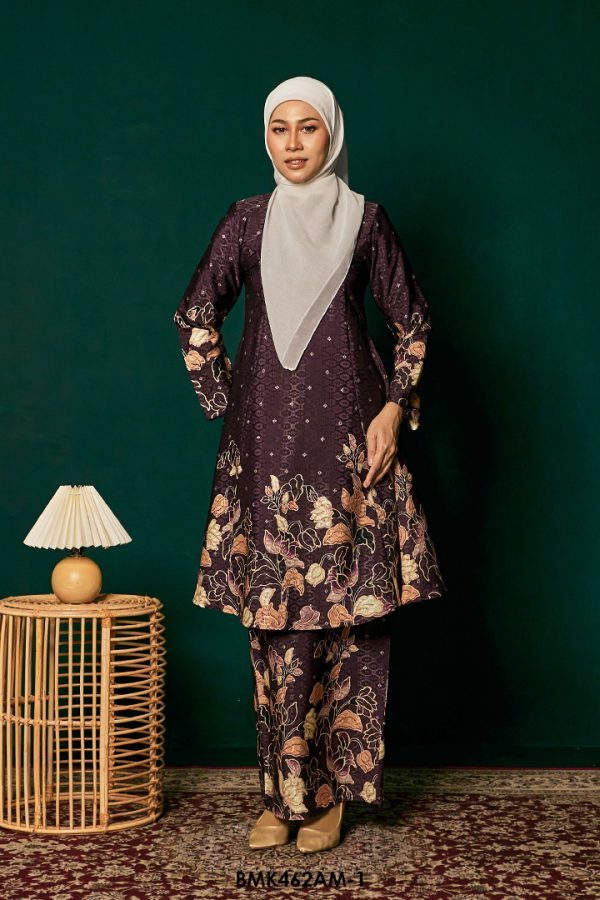 Ameera Kurung Batiq Mia in Deep Purple (BMK462AM-1)
