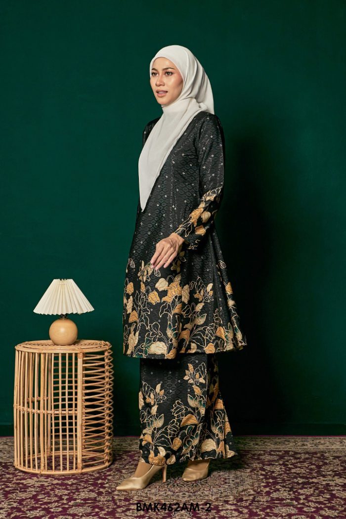 Ameera Kurung Batiq Mia in Dark Green (BMK462AM-2)