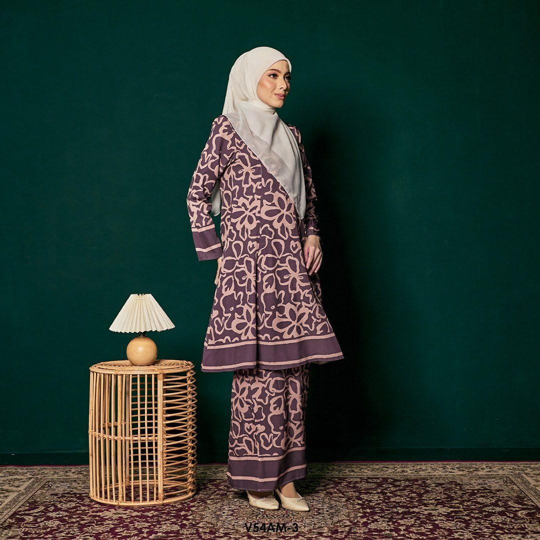 Ameera Kurung 2.0 in Brown (V54AM-3) - Image 3